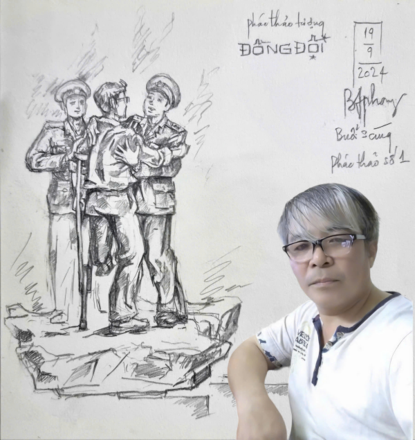 Nghệ nhân Bùi Thế Phong - Người đã và luôn đồng hành với các “Cụ đồ Hải Phòng” trong việc sáng tác các sản phẩm thư họa